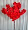 Mila 36" Red Silk Cherry Blossom Branches, Set of 3 Artificial Sakura Flower Stems, Lifelike Faux Floral Décor for Wedding, Party, Event & Home Arrangements